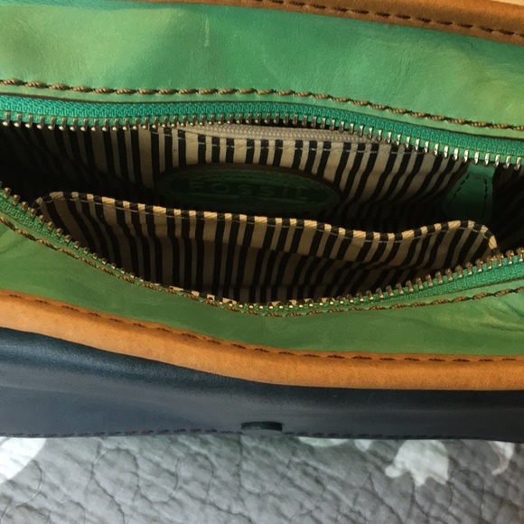 FOSSIL COLOR BLOCK CROSSBODY BAG - Picture 9 of 11